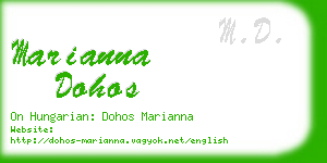 marianna dohos business card
